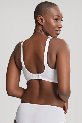 Panache Elan Moulded T-Shirt Bra, White, Regular Back View