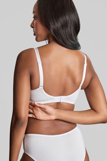 Panache Elan Moulded T-Shirt Bra, White, Regular Back View