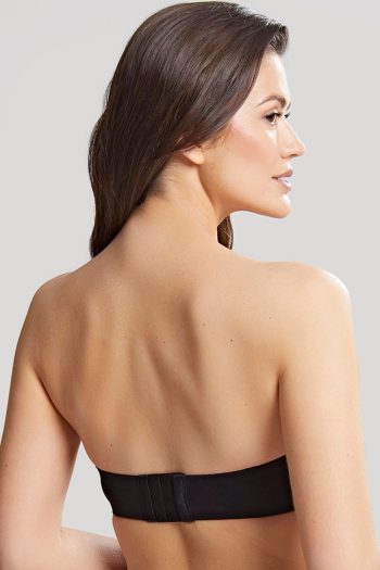 Panache Porcelain Elan Moulded Strapless Bra, Black, Back View
