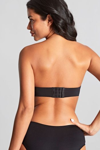 Panache Porcelain Elan Moulded Strapless Bra, Black, Back View