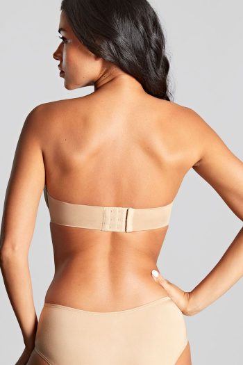 Panache Porcelain Elan Moulded Strapless Bra, Chai, Back View