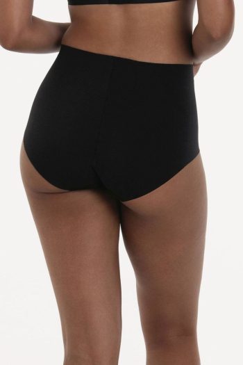 Anita Active Pocket Panty High Waist Briefs, Black, Back View