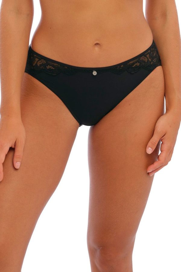 Fantasie Reflect Brief, Black, Front View