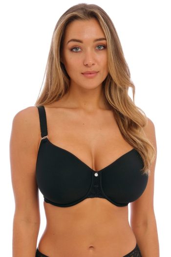 Fantasie Reflect Moulded Spacer Bra, Black, Front View