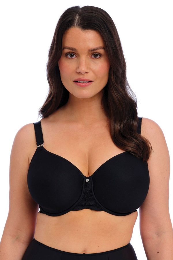 Fantasie Reflect Moulded Spacer Bra, Black, Front View