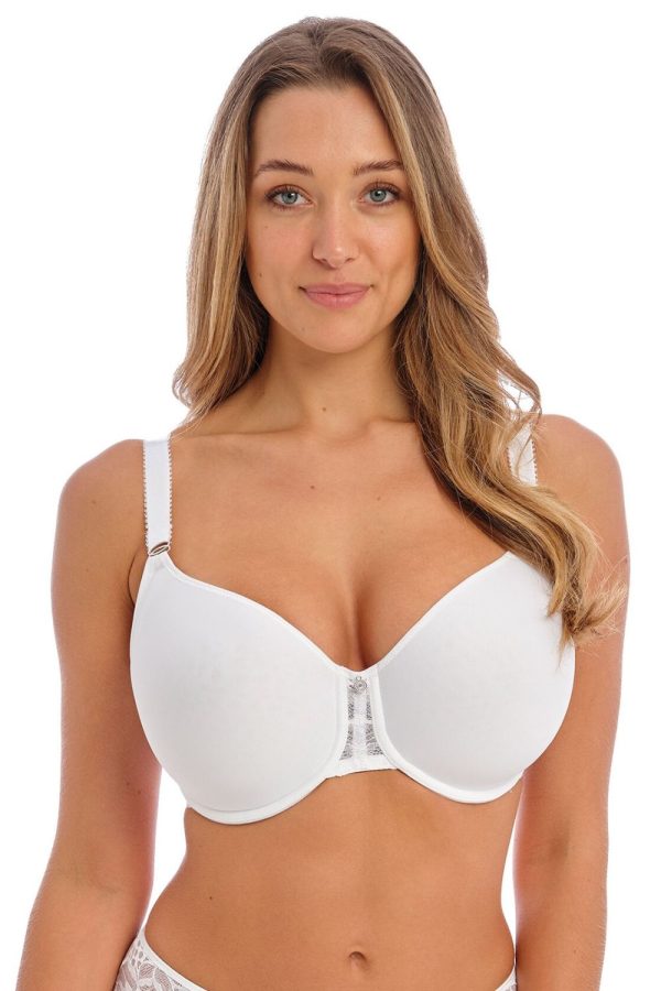 Fantasie Reflect Moulded Spacer Bra, White, Front View