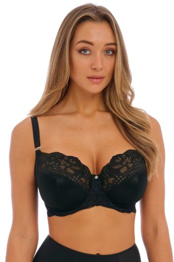 Fantasie Reflect Side Support Bra, Black, Front View