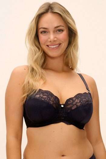Fantasie Reflect Side Support Bra, Black, Front View
