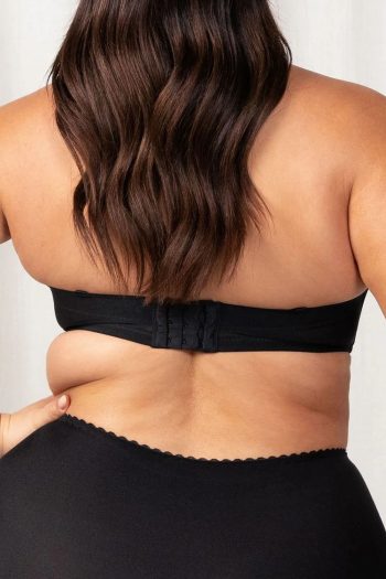 Triumph Beautiful Silhouette Strapless Bra, Black, Back View