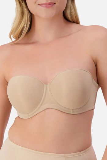 Triumph Beautiful Silhouette Strapless Bra, Nude, Strapless Front View