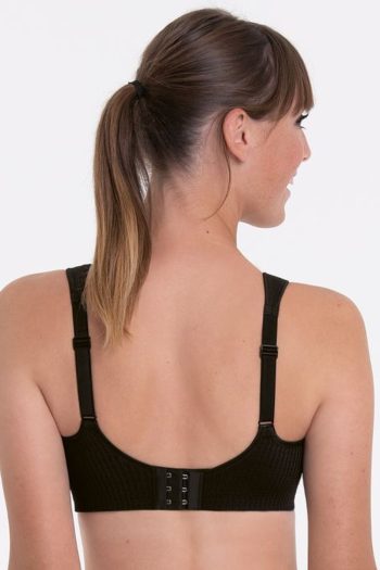 Anita Active Air Control Padded Sports Bra, Black, Back View
