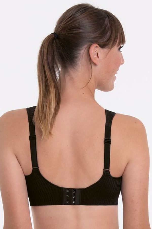 Anita Active Air Control Padded Sports Bra, Black, Back View