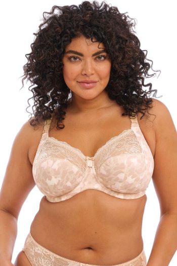 Elomi Morgan Banded Bra, Toasted Almond, Front View