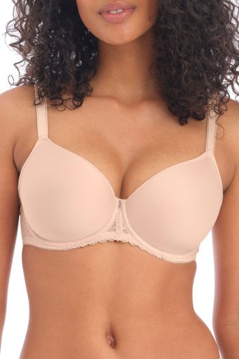 Freya Signature Moulded Spacer Bra, Natural Beige, Front View