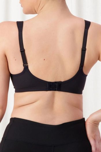 Triumph Triaction Ultra Padded Sports Bra, Black, Regular Back View