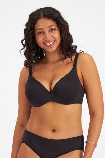 Berlei Barely There Contour Bra, Black, Front View