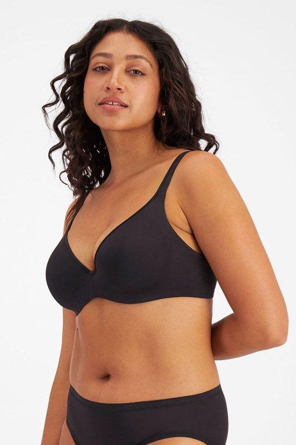 Berlei Barely There Contour Bra, Black, Side View