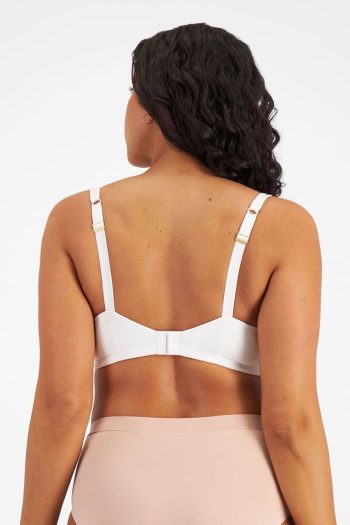 Berlei Barely There Contour Bra, White, Back View