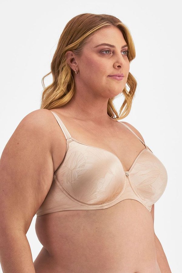Berlei Lift and Shape T-Shirt Bra, Nude, Side View