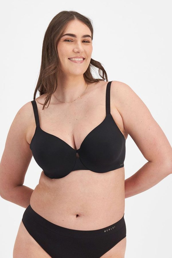 Berlei Understate Full Coverage Bra, Black, Front View