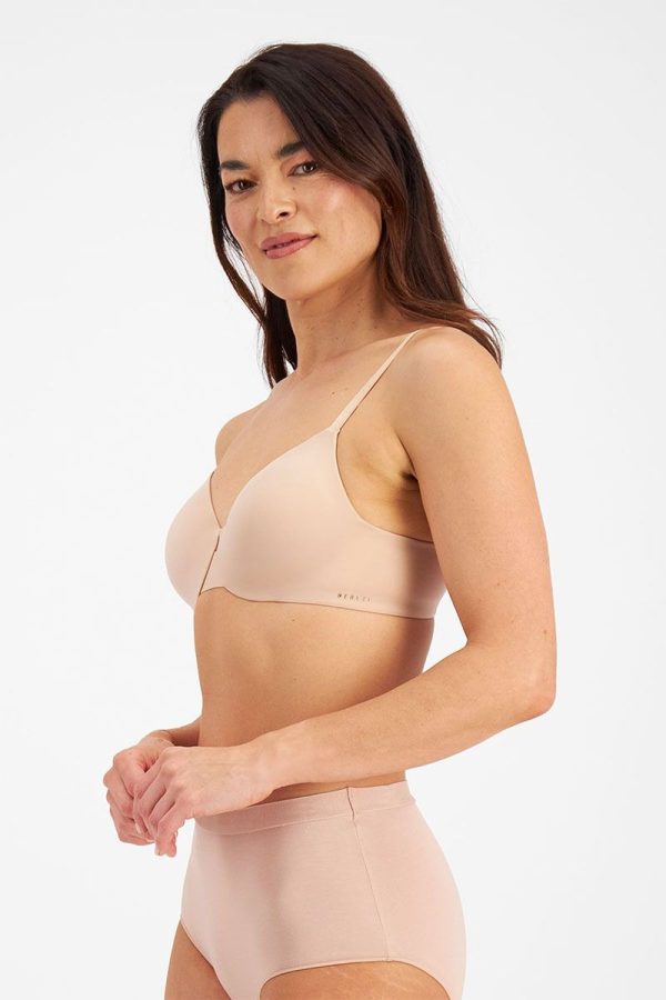 Berlei Understate Full Coverage Bra, Nude, Side View