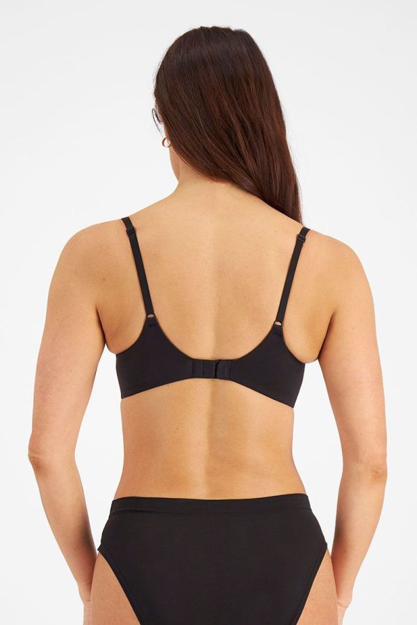Berlei Understate Wirefree Bra, Black, Back View
