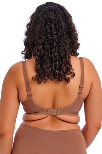 Elomi Smooth Moulded Non-Padded Bra, Clove, Back View