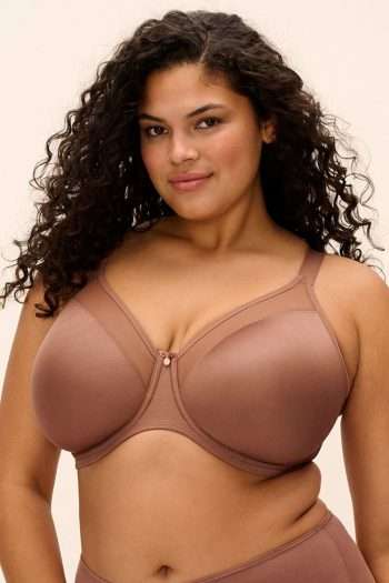 Elomi Smooth Moulded Non-Padded Bra, Clove, Front View