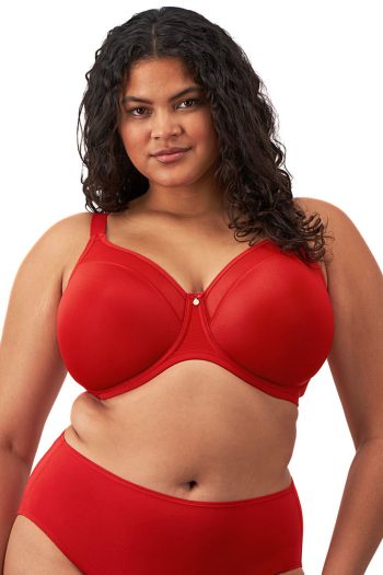Elomi Smooth Moulded Non-Padded Bra, Haute Red, Front View