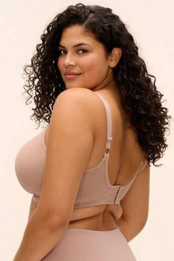 Elomi Smooth Moulded Non-Padded Bra, Sahara, Side View