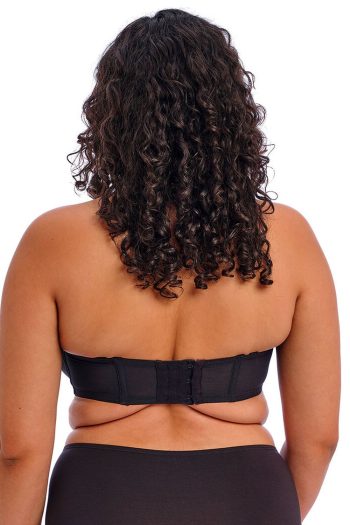 Elomi Smooth Moulded Strapless Bra, Black, Strapless Back View
