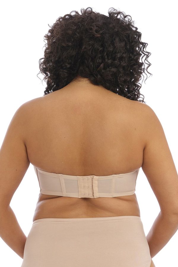 Elomi Smooth Moulded Strapless Bra, Sahara, Strapless Back View