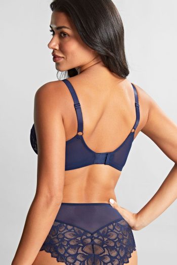 Panache Allure Full Cup Bra, Navy, Back View