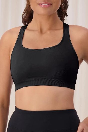 Triumph Triaction Ultra Seamfree Top, Black, Front View