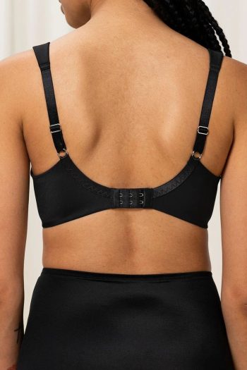 Triumph True Shape Sensation Minimiser Bra, Black, Back View