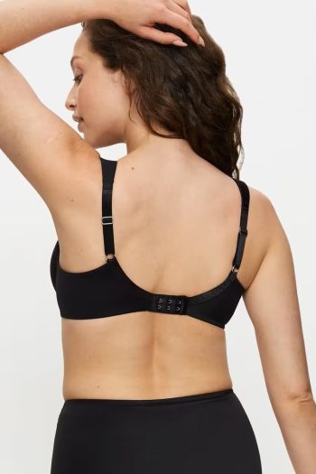 Triumph True Shape Sensation Minimiser Bra, Black, Back View