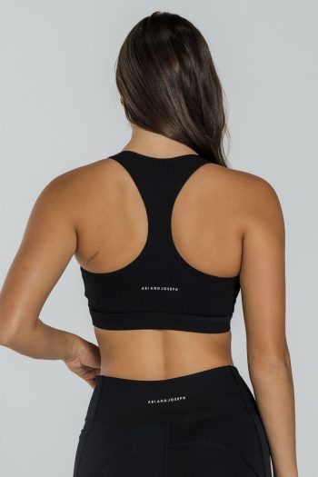 Abi and Joseph Carrera Crop, Black, Back View