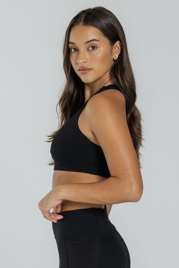 Abi and Joseph Carrera Crop, Black, Side View