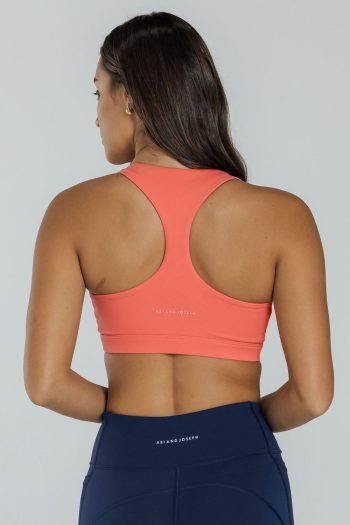 Abi and Joseph Carrera Crop, Light Tangerine, Back View