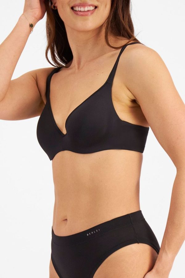 Berlei Barely There Contour Bra, Black, Side View