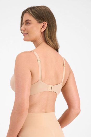 Berlei Barely There Luxe Contour Bra, Nude, Back View