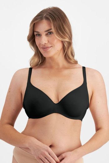 Berlei Barely There Wirefree Bra, Black, Front View