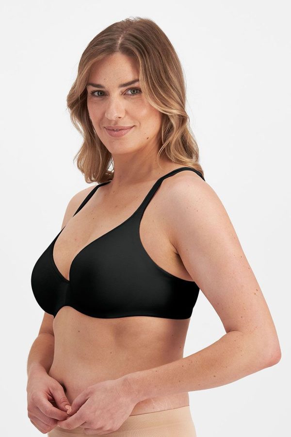 Berlei Barely There Wirefree Bra, Black, Side View