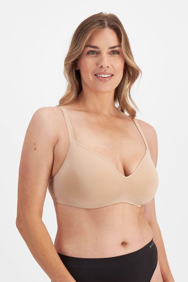 Berlei Barely There Wirefree Bra, Nude, Side View