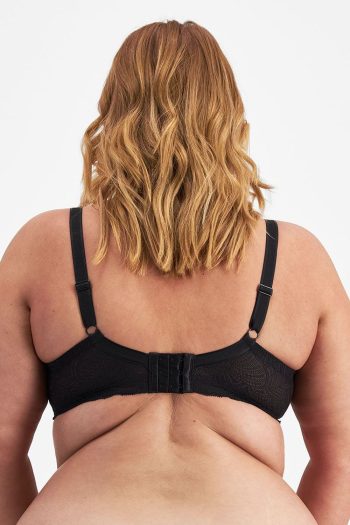 Berlei Lift and Shape T-Shirt Spacer Bra, Black, Back View