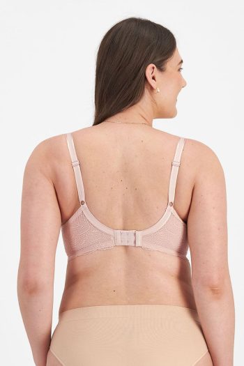 Berlei Lift and Shape T-Shirt Spacer Bra, Nude, Back View
