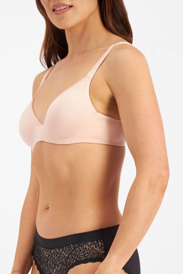 Berlei Barely There Contour Bra, Cream Blush, Side View