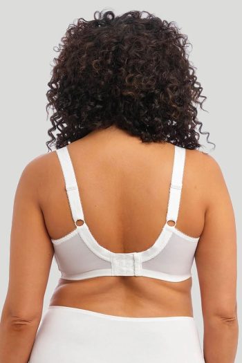 Elomi Morgan Stretch Banded Bra, White, Back View
