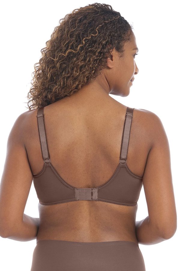 Fantasie Fusion Full Cup Side Support Bra, Coffee Roast, Back View