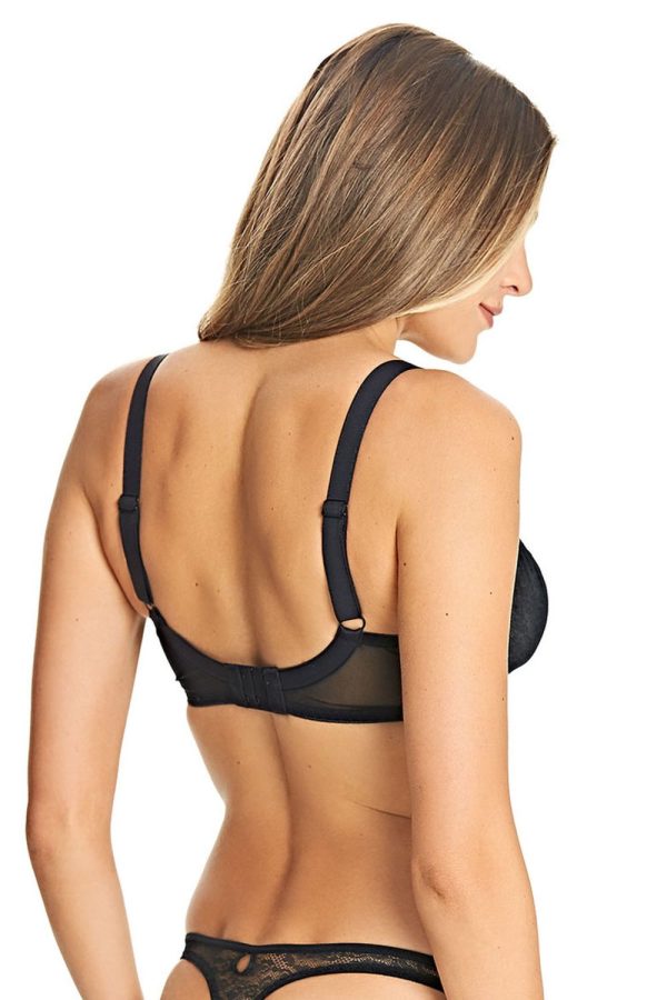 Freya Fancies Balcony Bra, Black, Back View